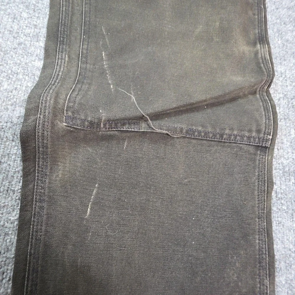 Carhartt B01 Pants Mens 36x34 Black Canvas Double Front Carpenter Workwear USA
